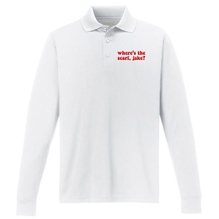 Wheres The Scarf Jake Tee All To Well Performance Long Sleeve Polo