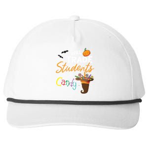 Will Trade Students For Candy Halloween Costume Teacher Gift Snapback Five-Panel Rope Hat