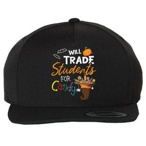 Will Trade Students For Candy Halloween Costume Teacher Gift Wool Snapback Cap