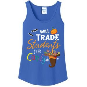 Will Trade Students For Candy Halloween Costume Teacher Gift Ladies Essential Tank