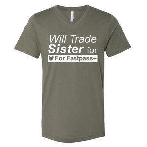 Will Trade Sister For Fastpass Plus V-Neck T-Shirt