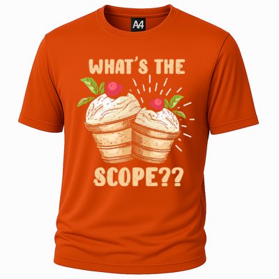 What's The Scope Funny Ice Cream Gift Cooling Performance Crew T-Shirt