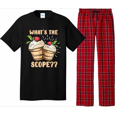 What's The Scope Funny Ice Cream Gift Pajama Set