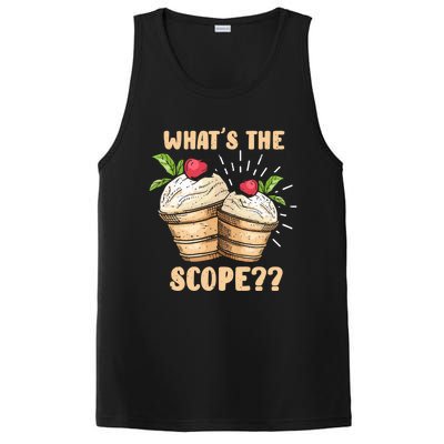 What's The Scope Funny Ice Cream Gift PosiCharge Competitor Tank