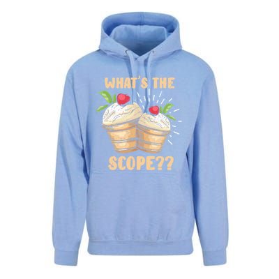 What's The Scope Funny Ice Cream Gift Unisex Surf Hoodie