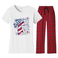 Where The Spirit Of The Lord Is There Is Freedom Women's Flannel Pajama Set