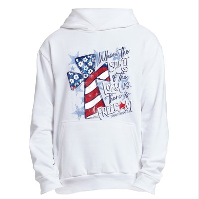 Where The Spirit Of The Lord Is There Is Freedom Urban Pullover Hoodie