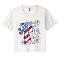 Where The Spirit Of The Lord Is There Is Freedom Women's Crop Top Tee