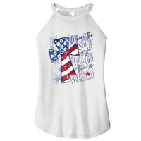 Where The Spirit Of The Lord Is There Is Freedom Women's Perfect Tri Rocker Tank