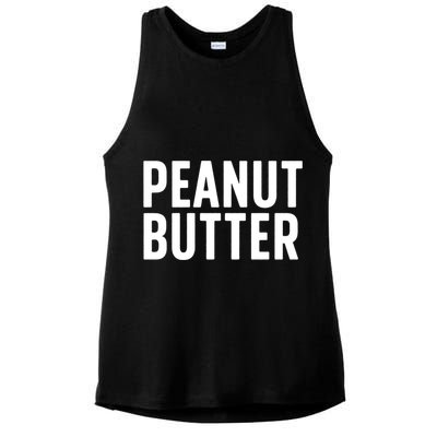Word That Say Peanut Butter Peanut Butter And Jelly Couple Gift Ladies PosiCharge Tri-Blend Wicking Tank