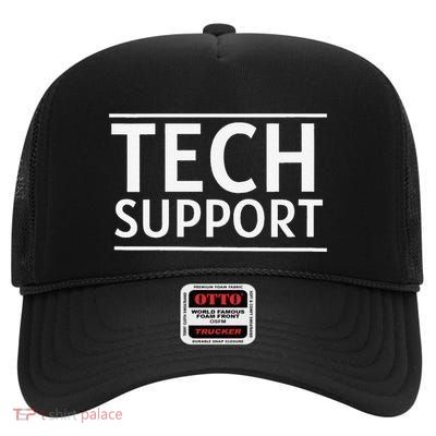 Women Tech Support Gifts High Crown Mesh Back Trucker Hat