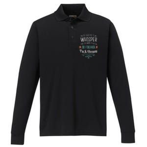 Whisper Three Sexy Words I'm A Fire Valentines Day Funny Gift Funny Gift Performance Long Sleeve Polo