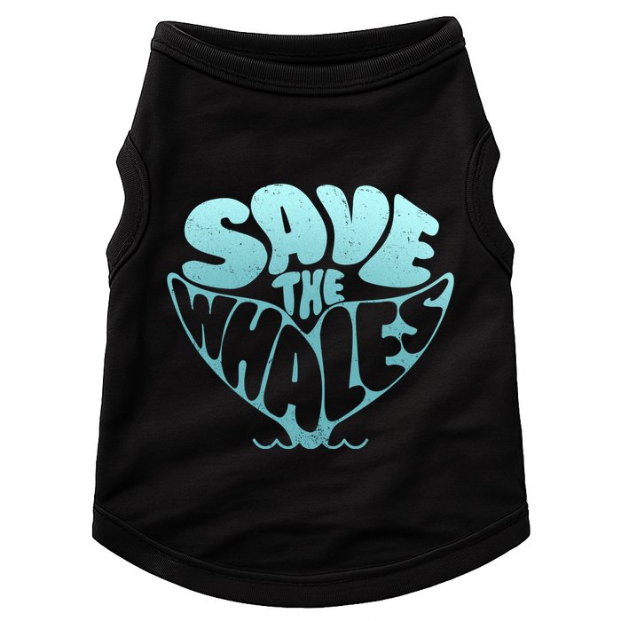 Whale Tail Save The Whales Doggie Tank