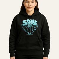 Whale Tail Save The Whales Hoodie