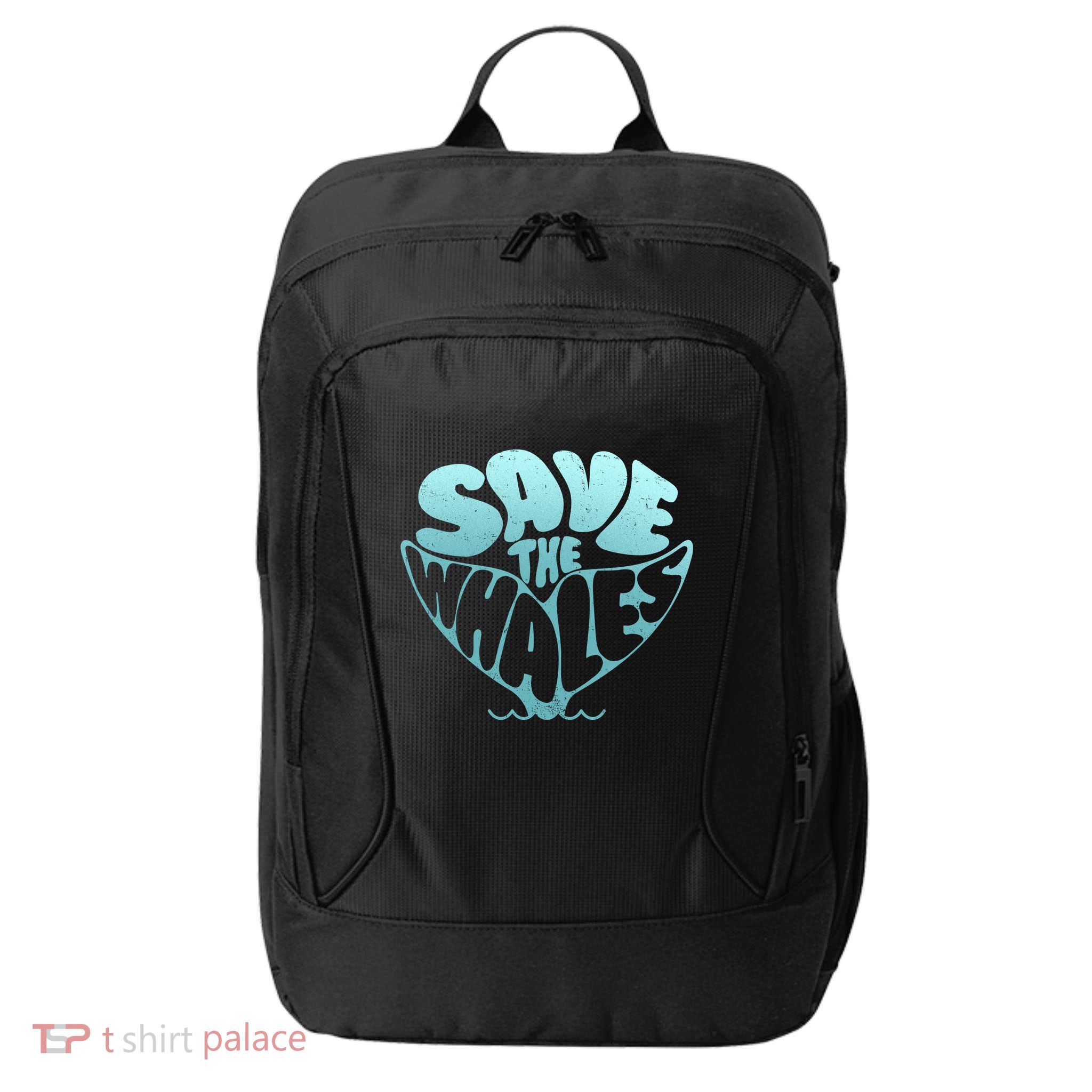 Whale Tail Save The Whales City Backpack