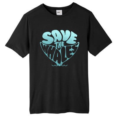 Whale Tail Save The Whales Tall Fusion ChromaSoft Performance T-Shirt