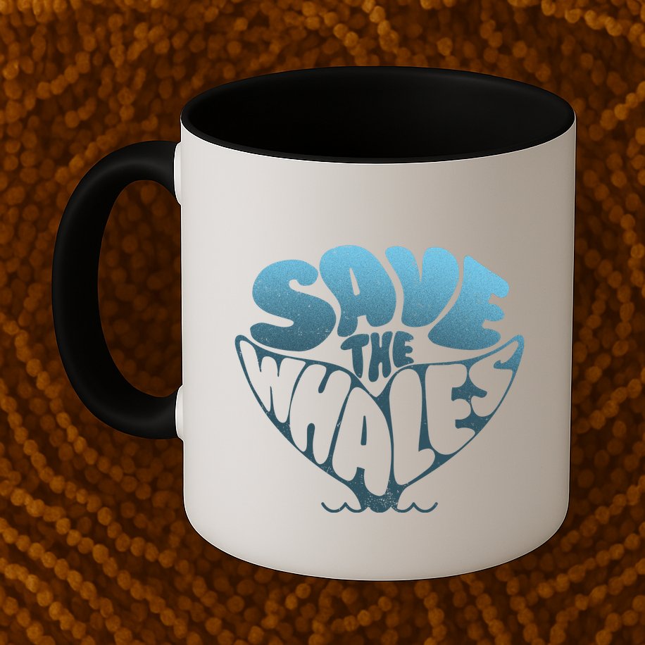 Whale Tail Save The Whales Mug