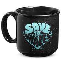 Whale Tail Save The Whales 15oz Campfire Ceramic Mug