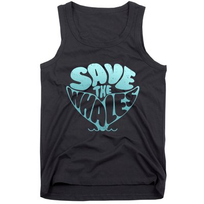 Whale Tail Save The Whales Tank Top