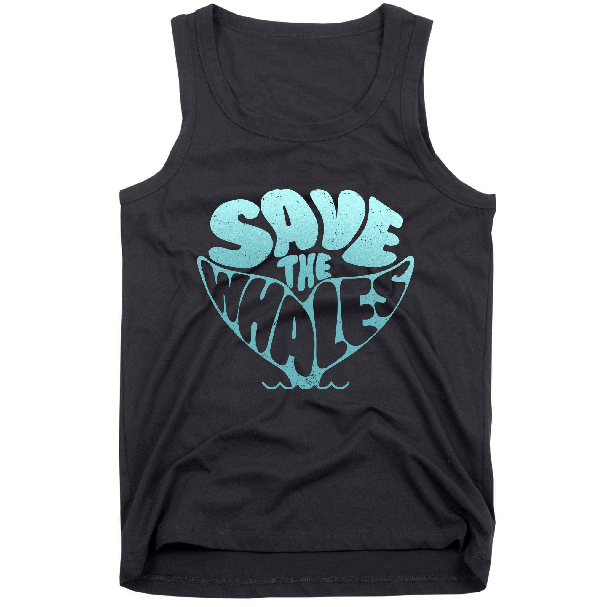 Whale Tail Save The Whales Tank Top