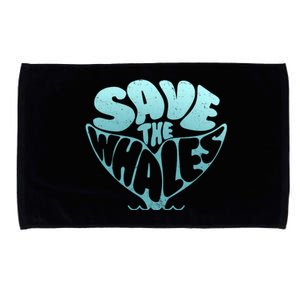 Whale Tail Save The Whales Microfiber Hand Towel