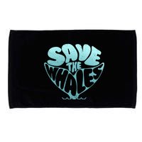 Whale Tail Save The Whales Microfiber Hand Towel