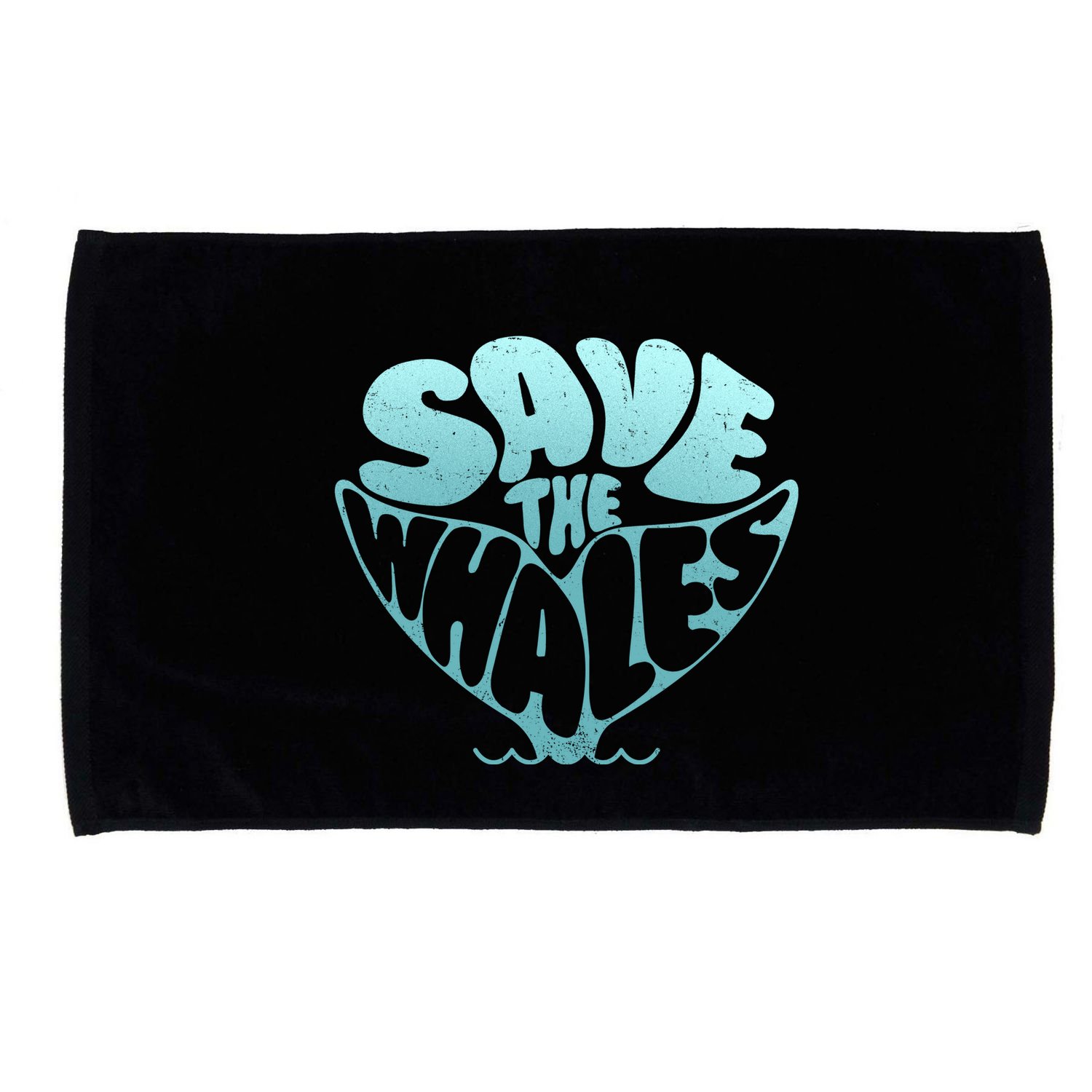 Whale Tail Save The Whales Microfiber Hand Towel