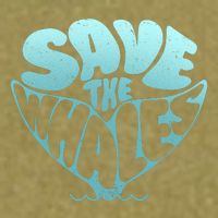Whale Tail Save The Whales Garment-Dyed Women's Muscle Tee