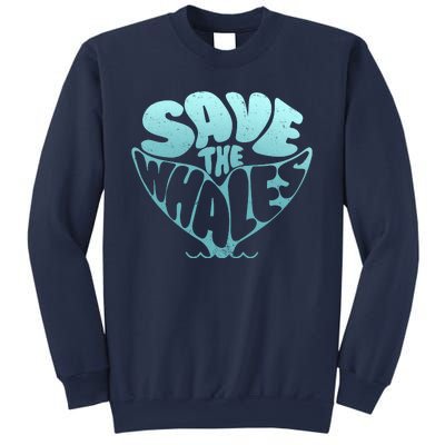 Whale Tail Save The Whales Sweatshirt