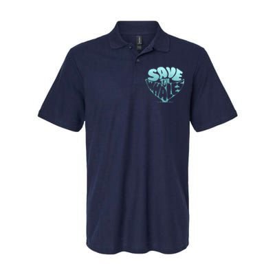 Whale Tail Save The Whales Softstyle Adult Sport Polo