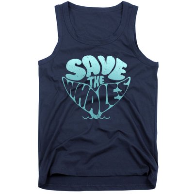 Whale Tail Save The Whales Tank Top