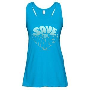 Whale Tail Save The Whales Ladies Essential Flowy Tank