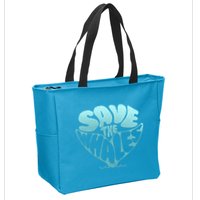 Whale Tail Save The Whales Zip Tote Bag