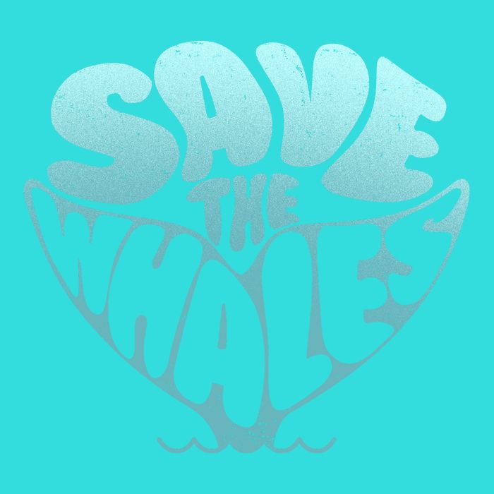 Whale Tail Save The Whales Zip Tote Bag