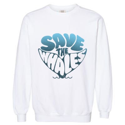 Whale Tail Save The Whales Garment-Dyed Sweatshirt