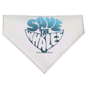 Whale Tail Save The Whales USA-Made Doggie Bandana