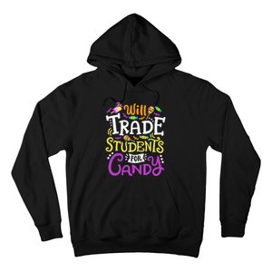 Will Trade Students For Candy Teacher Cute Halloween Costume Hoodie