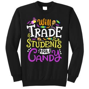 Will Trade Students For Candy Teacher Cute Halloween Costume Sweatshirt