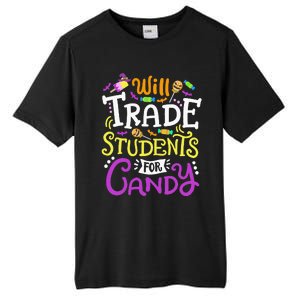 Will Trade Students For Candy Teacher Cute Halloween Costume Tall Fusion ChromaSoft Performance T-Shirt