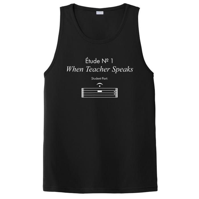 When Teacher Speaks Funny Music Teacher PosiCharge Competitor Tank