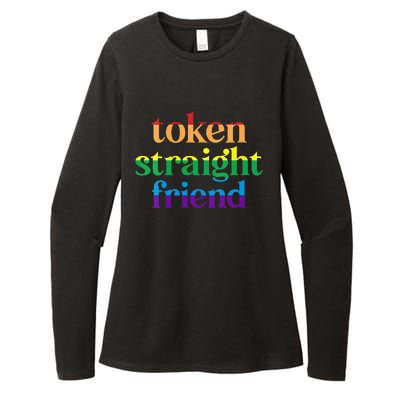 Womens Token Straight Friend Womens CVC Long Sleeve Shirt