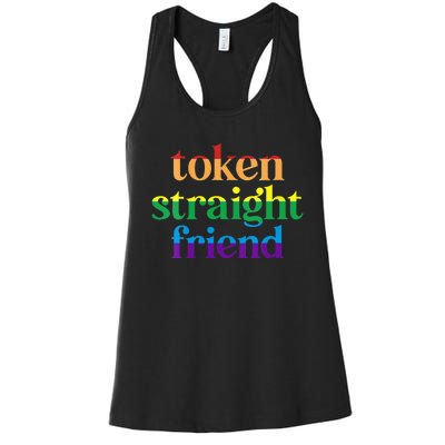 Womens Token Straight Friend Women's Racerback Tank