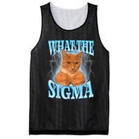 What The Sigma Meme Cat Erm What The Sigma Meme Cat Ironic Brainrot Mesh Reversible Basketball Jersey Tank