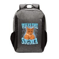 What The Sigma Meme Cat Erm What The Sigma Meme Cat Ironic Brainrot Vector Backpack