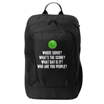 Whats The Score Who Are You People Whose Serve Funny Pickleball City Backpack