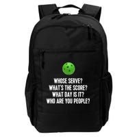 Whats The Score Who Are You People Whose Serve Funny Pickleball Backpack