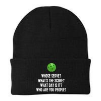 Whats The Score Who Are You People Whose Serve Funny Pickleball Beanie