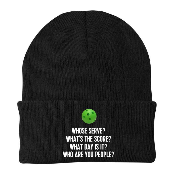 Whats The Score Who Are You People Whose Serve Funny Pickleball Beanie