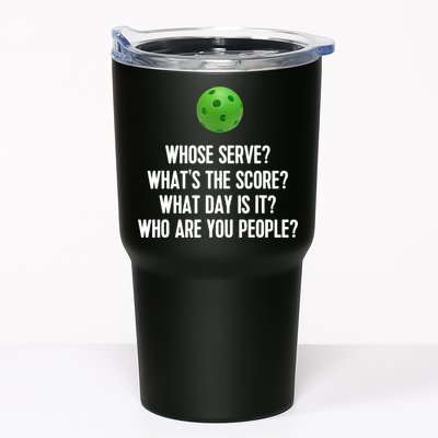 Whats The Score Who Are You People Whose Serve Funny Pickleball Tumbler