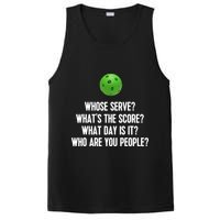 Whats The Score Who Are You People Whose Serve Funny Pickleball PosiCharge Competitor Tank